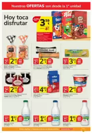 Catálogo Consum Página 10: Asturiana leche semidesnatada €1,67, Asturiana leche entera €1,89