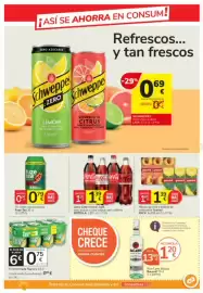 Catálogo Consum Página 15: Coca-Cola original, light, zero azúcar o zero azúcar zero cafeína €1,39