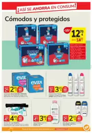Catálogo Consum Página 21: Garnier Agua micelar Todo en 1 €3,99, Evax Cottonlike €2,45
