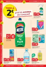 Catálogo Consum Página 4: Bezoya agua mineral natural €2,25, Komvida bebida orgánica jengibre y limón €1,80