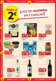 Catálogo Consum Página 6: Gallo Plumas, Fideos o Spaghetti €2,49, Rana salsa fresca tarro €2,50