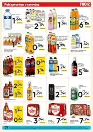 Folheto Froiz Página 14: Cerveja Super Bock mini €7,29, Powerade laranja ou Ice storm 50cl €1,27