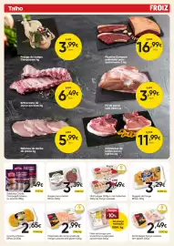 Folheto Froiz Página 3: Salsichas Crioulo Campogrill clássica €2,49, Crunchy Chicken ElPozo €2,65