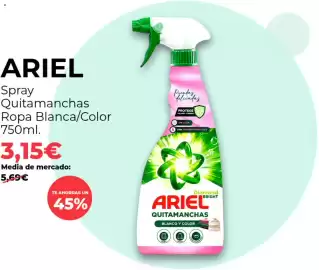 Catálogo PrimaPrix semana 35 Página 3: Ariel spray quitamanchas ropa blanca/color €3,15