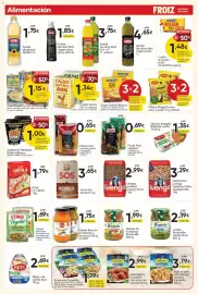 Folleto FROIZ Página 10: Froiz pasta vegetal macarrón o espirales €0,69, Gallina Blanca sopa de pollo con fideos €0,57