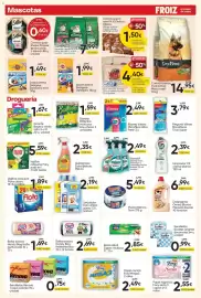 Folleto FROIZ Página 18: Bayeco guante nitrilo €1,67, Sanytol Quitagrasas, Multiusos o Limpiador baños €2,49
