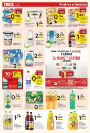 Folleto FROIZ Página 9: Zumo Hohes de manzana, naranja y maracuyá con vitamina D o manzana, granada, tomate y frambuesa €1,99