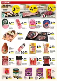 Folleto Cash FROIZ Página 10: Borges pasas sin pepita €1,55, Campofrío jamón cocido extra €7,61