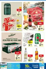 Catálogo Caprabo Página 19: Seagram's Ginebra €15,45, Xibeca Cervesa €4,08