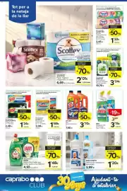 Catálogo Caprabo Página 22: Spontex baieta groga multi fácil €1,69, Scotch-Brite fregall verd €1,24