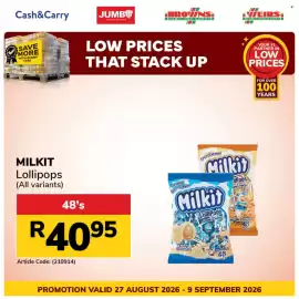 Jumbo catalogue Page 2: MILKIT LOLLIPOPS €40,95