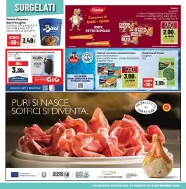 Volantino Coop Trentino Pagina 9: Stecco gelato ricoperto al cioccolato Valsoia €3,39, Gratinati Findus €3,00