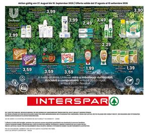 Volantino Interspar Pagina 12: Crema Corpo Body Love assortita Dove €3,99, Risotti gusti assortiti Knorr €1,39