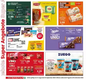 Volantino Interspar Pagina 6: Lipton Tè Verde Classico €2,99, Sfogliatina Mirtillo Germinal Bio €2,59