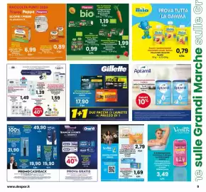 Volantino Interspar Pagina 9: Pouch Mio assortiti Nestlé €0,79, Toilettenpapier Pura&Delicata Scottex €2,79