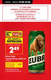 Biedronka gazetka | Alkohole Strona 3: Piwo Żubr €2,49