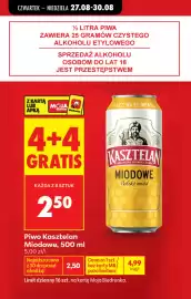 Biedronka gazetka | Alkohole Strona 5: Piwo Kasztelan Miodowe €2,50
