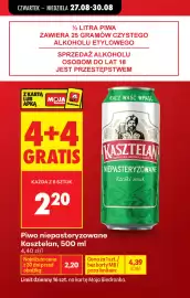Biedronka gazetka | Alkohole Strona 6: Piwo niepasteryzowane Kasztelan €2,20
