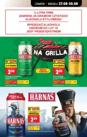 Biedronka gazetka | Alkohole Strona 8: Piwo Kasztelan Miodowe €2,50, Piwo Harnaś €2,29