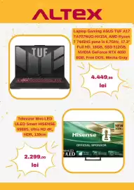 Catalog Altex Pagină 3: Asus tuf a17 fa707nug-hx154 €4.449,90, Hisense televizor mini-led uled smart 55e8s €2.299,00