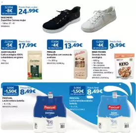 Catálogo Costco Página 2: Inno foods granola keto ecológica €9,99, Juan Valdez café ecológico 100% colombiano en grano €17,99