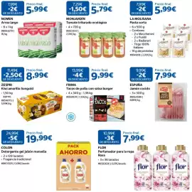 Catálogo Costco Página 3: Nomen arroz largo €5,99, Monjardín tomate triturado ecológico €5,79