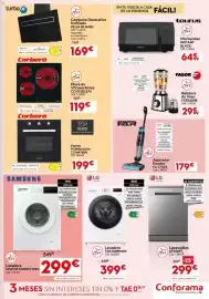 Catálogo Conforama Página 11: Taurus microondas instant black €64,99, Lg lavavajillas df030fl €299,00