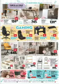 Catálogo Conforama Página 7: Stampa escritorio blanco brillo €139,00, Lamine silla de oficina €169,00