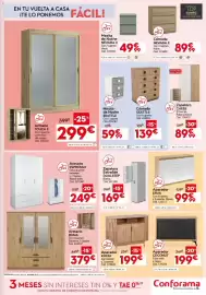Catálogo Conforama Página 9: Erva aparador €99,99, Armario TOUCH II €299,00
