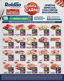 Folheto Roldão Página 1: Coração de frango resfriado €36,90, Nobre - linguiça suína €18,90