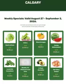 H&W Produce flyer week 35 Page 1