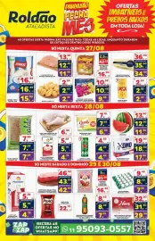 Folheto Roldão Página 1: Lacta - bombom sonho de valsa e ouro branco €10,99, Skol - cerveja €2,69