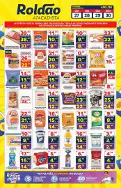 Folheto Roldão Página 2: Pacote - salsicha €24,92, Granado - brócolis congelado €14,90