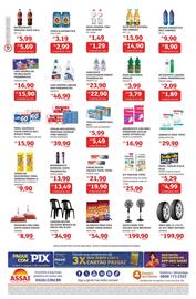 Encarte Assaí Atacadista Página 2: Omo - lava-roupas líquido fragrâncias €46,90, Mili - toalhas umedecidas €5,99