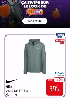 Intersport (valable jusqu'au 13-09)