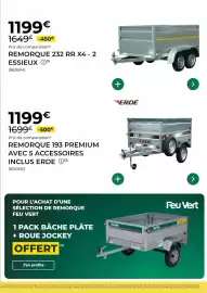 Catalogue Feu Vert page 7: Erde - remorque 193 premium avec 5 accessoires inclus €1.199,00