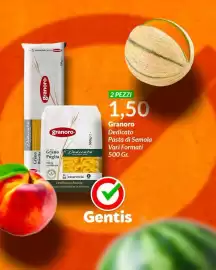 Volantino Gentis Pagina 2: Granoro Dedicato Pasta di Semola €1,50