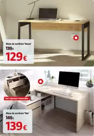Catálogo Bauhaus Página 11: Mesa de escritorio 'Nexus' €129,00, Mesa de escritorio 'Rox' €139,00