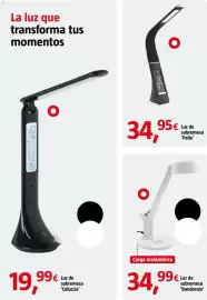 Catálogo Bauhaus Página 16: Luz de sobremesa 'Banderalo' €34,99, Luz de sobremesa 'Pelle' €34,95