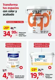 Catálogo Bauhaus Página 18: Swingcolor Esmalte satinado €4,99, Swingcolor pintura para paredes €19,99