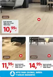 Catálogo Bauhaus Página 28: Logoclic Suelo laminado 'Hidro' AC4 · 8 mm 'Roble Cascais' €11,99