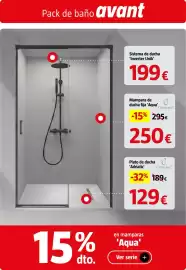 Catálogo Bauhaus Página 33: Camargue mampara de ducha fija 'Aqua' €250,00