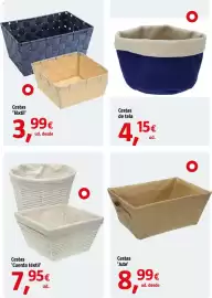 Catálogo Bauhaus Página 37: Cestas 'Cuerda textil' €7,95, Cestas 'Jute' €8,99