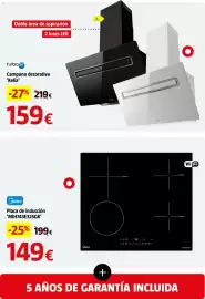 Catálogo Bauhaus Página 45: Turboair campana decorativa 'kelia' €159,00, Midea placa de inducción 'MIH743E325GK' €149,00