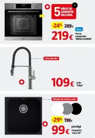 Catálogo Bauhaus Página 46: Grifo 'Tokyo' €109,00, Midea Horno empotrado 'MBOG2-D2M90' €219,00