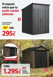 Catálogo Bauhaus Página 66: Armario de jardín Serie 'Pioneer' €295,00, Keter caseta de jardin serie 'apex' €1.295,00