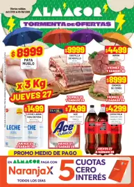 Catálogo Almacor semana 35 Página 1: Coca cola gaseosa cola regular / zero €4.299,00, Ace jabón líquido clásico €7.499,00