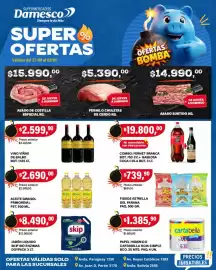 Catálogo Supermercados Damesco semana 35 Página 1: Fideos estrella del parana €73.990,00, Primordial aceite girasol €2.690,00