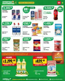 Catálogo Supermercados Damesco semana 35 Página 3: Arcor jugos para diluir €29.000,00, Blancaflor harina leudante €1.499,00