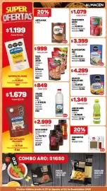 Catálogo Makro semana 35 Página 7: Arcor salsa lista pizza €999,00, M&K vinagre alcohol €849,00